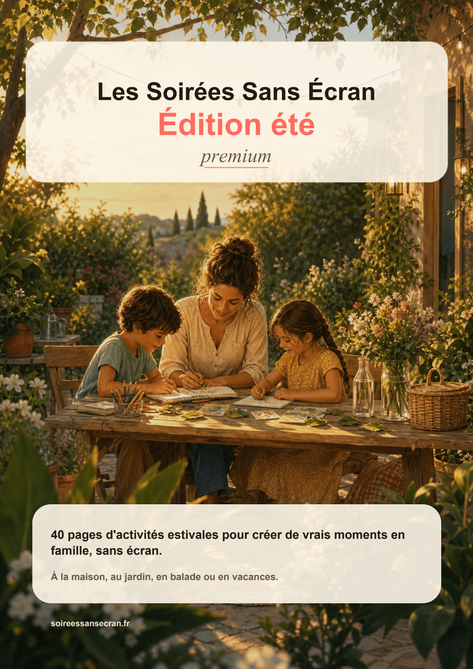 Aperçu couverture du livret Les Soirées Sans Écran Édition été premium
